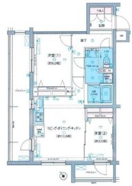 ジェノヴィア三軒茶屋グリーンヴェール 201 間取り図