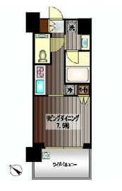 クロスエアタワー 12階 間取り図