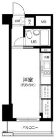 パークリュクス門前仲町mono 3階 間取り図