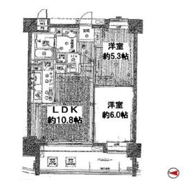 コスモ大崎ツインフォルムマーベルコート 8階 間取り図