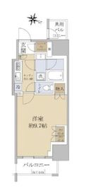 シティハウス東麻布 3階 間取り図