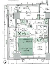 シティタワー白金 10階 間取り図