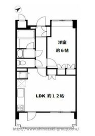 東急ドエルアルス恵比寿イスト 10階 間取り図