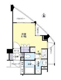 クオリア目黒大橋イースト 3階 間取り図