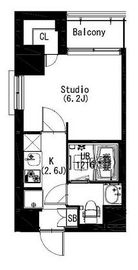 エスティメゾン戸越 408 間取り図