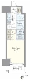 jp noie 上野稲荷町 (ジェーピーノイエ上野稲荷町) 203 間取り図
