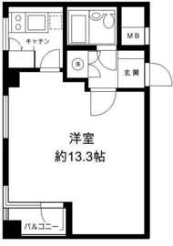 H&M南青山ウエスト 305 間取り図