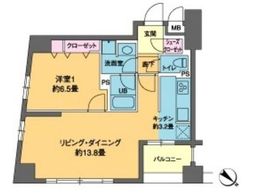 カスタリア茅場町 1105 間取り図