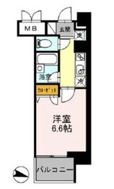 カスタリア住吉 406 間取り図