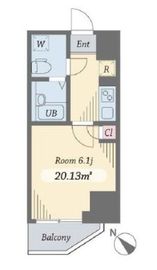 ダイヤモンドタワー西小山 1104 間取り図