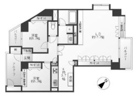 ルシェール代官山 2階 間取り図