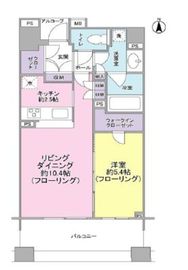 クオリア目黒大橋ウエスト 3階 間取り図