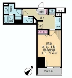 アーク銀座京橋 405 間取り図