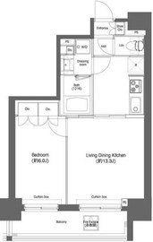 コンフォリア三田EAST 1301 間取り図