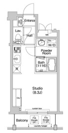 コンフォリア神楽坂 207 間取り図