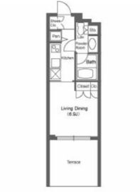 ストーリア神宮前 105 間取り図