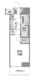 ブリリアイスト上野御徒町 202 間取り図