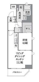 ブリリアイスト上野御徒町 203 間取り図