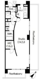 ブリリアイスト三軒茶屋アイビーテラス i620 間取り図