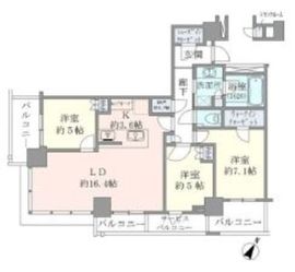 ブリリアザ・タワー東京八重洲アベニュー 14階 間取り図