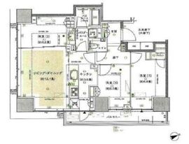 東京ベイシティタワー 18階 間取り図