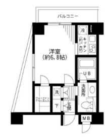 KDXレジデンス日本橋箱崎 202 間取り図