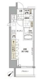 パークハビオ渋谷 408 間取り図