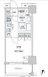 パークハビオ渋谷本町レジデンス 807 間取り図