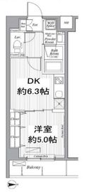 デ・ソーレ東池袋 505 間取り図