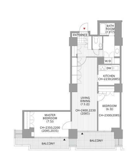六本木ファーストプラザ 18階 間取り図