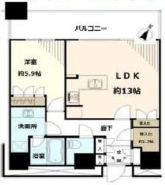 カテリーナ三田タワースイート イーストアーク 20階 間取り図