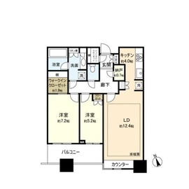 芝浦アイランド グローヴタワー 3階 間取り図