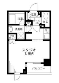 レジディア九段下 1302 間取り図