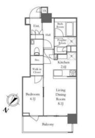 ブリリアザ・タワー東京八重洲アベニュー 5階 間取り図