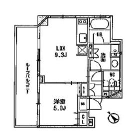 クリオ渋谷ラ・モード 705 間取り図