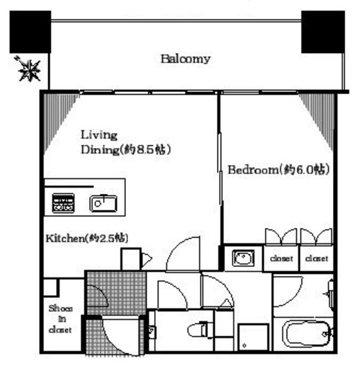 スカイフォレストレジデンス　タワー&スイート 24階 間取り図