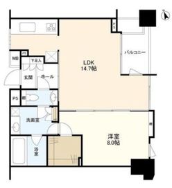 ドレッセ代官山 4階 間取り図