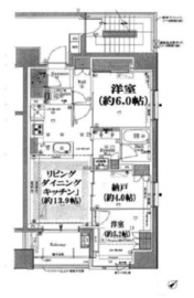 ウエリス茅場町 4階 間取り図