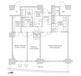 ラ・トゥール汐留 4808 間取り図