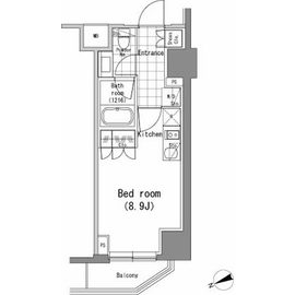 パークハビオ新橋 204 間取り図