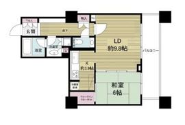 白金タワー 10階 間取り図