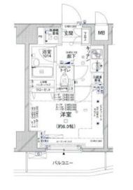 コンシェリア新橋 12階 間取り図