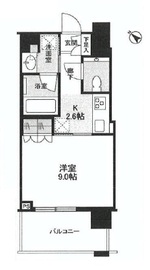 クロスエアタワー 14階 間取り図