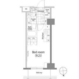 パークハビオ秋葉原 203 間取り図