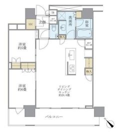 ブリリアザ・タワー東京八重洲アベニュー 21階 間取り図