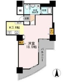 品川シーサイドビュータワー2 1404 間取り図