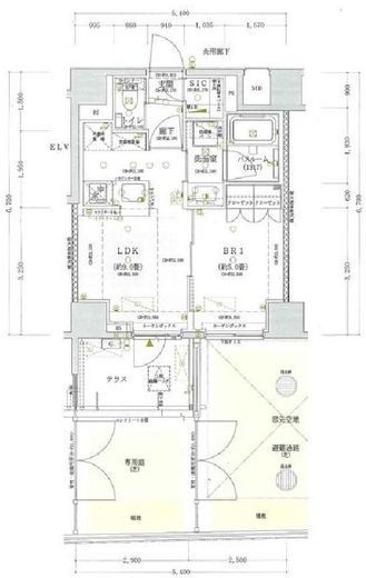 オープンレジデンシア南品川 1階 間取り図