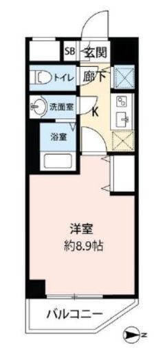 ZOOM西五反田 10階 間取り図