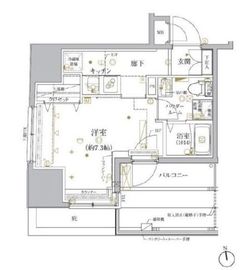 クレイシア神田淡路町 2階 間取り図