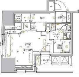 クレイシア神田淡路町 3階 間取り図